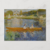 ヴィンテージピエールオーギュストルノアールボーティングオンザセーヌ ポストカード (正面)