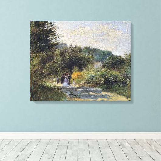 ヴィンテージピエールオーギュストルノアールロードインルーベシエンヌ キャンバスプリント (インサイチュ (ウッドフロア))