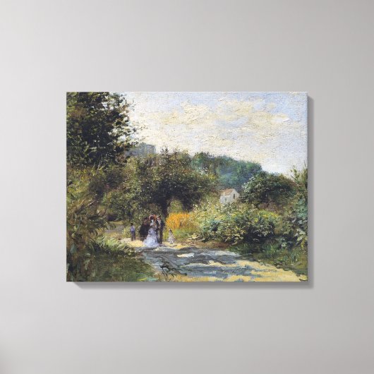 ヴィンテージピエールオーギュストルノアールロードインルーベシエンヌ キャンバスプリント (正面)