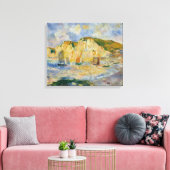 ヴィンテージピエールオーギュストルノアール海と崖 キャンバスプリント (インサイチュ (リビング))