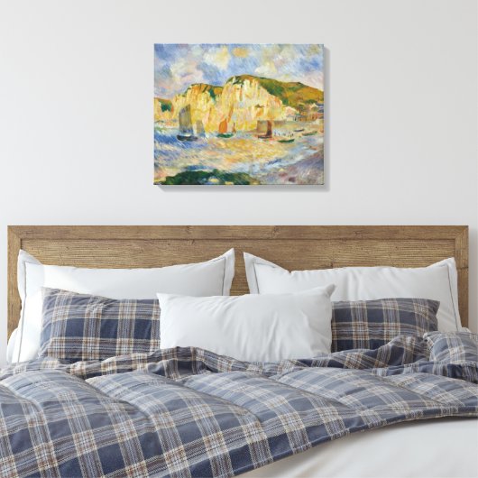 ヴィンテージピエールオーギュストルノアール海と崖 キャンバスプリント (インサイチュ (寝室))