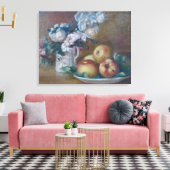 ヴィンテージピエールオーギュストルノアール花とリンゴ キャンバスプリント (インサイチュ (リビング))