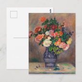 ヴィンテージピエールオーギュストルノアール花瓶 ポストカード (正面/裏面)