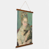 ヴィンテージピエール・アウグストルノアール猫の女性 吊り下げ型タペストリー (傾斜あり)