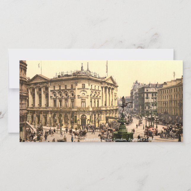 ヴィンテージピカディリーサーカスロンドン通りシーン (正面)