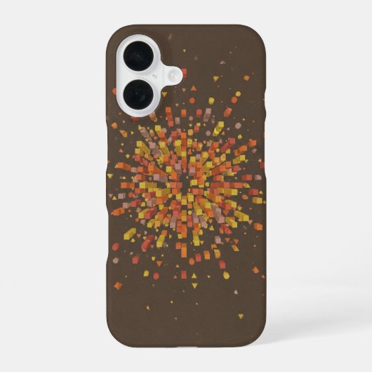 ヴィンテージピクセルエクスプロージョン iPhone 16ケース (裏面)