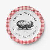 ヴィンテージピクニックスタイル|ピグローストイベント|ファミリ ペーパープレート (正面)