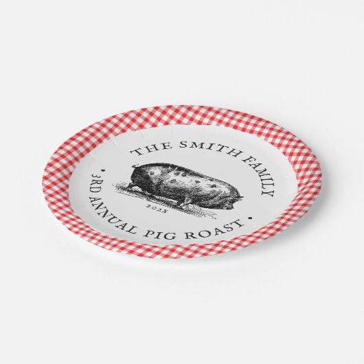 ヴィンテージピクニックスタイル|ピグローストイベント|ファミリ ペーパープレート (アングル)