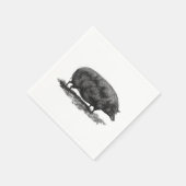 ヴィンテージピグエッチングナプキン スタンダードカクテルナプキン (角)