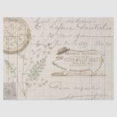 ヴィンテージピグサインファームハウスティッシュペーパー 薄葉紙 (正面)