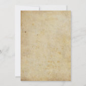 ヴィンテージピザとカボチャ彫刻ハローウィンパーティ 招待状 (裏面)