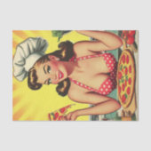 ヴィンテージピザガール 薄葉紙 (正面)