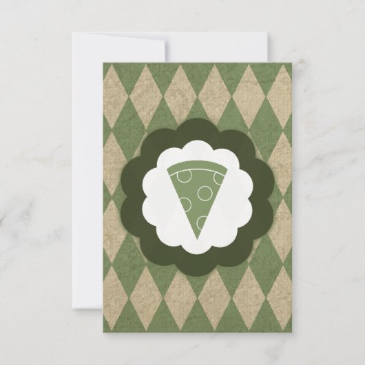 ヴィンテージピザ 招待状 (正面)