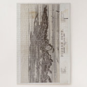 ヴィンテージピジョンコーブロックポートMAの地図(1886) ジグソーパズル (縦)