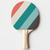 ヴィンテージピスタチオはっきりしたストライプの 卓球ラケット (裏面)