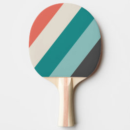 ヴィンテージピスタチオはっきりしたストライプの 卓球ラケット