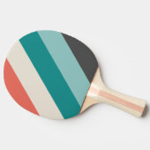 ヴィンテージピスタチオはっきりしたストライプの 卓球ラケット (横)