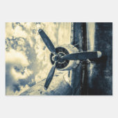 ヴィンテージピストン発動機及びプロペラの技術 ラッピングペーパーシート (正面2)