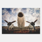 ヴィンテージピストン発動機及びプロペラの技術 ラッピングペーパーシート (正面)