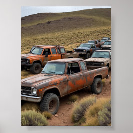 ヴィンテージピックアップがレースをリード ポスター