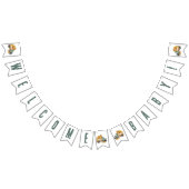 ヴィンテージピックアップトラックカボチャ赤ちゃんシャワー バンティングフラッグ (全)