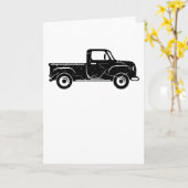 ヴィンテージピックアップトラック古ピックアップトラックのオールドタイマー カード (黄色い花)