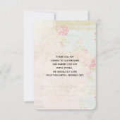 ヴィンテージピックアップトラック素朴の水の色ありがとう サンキューカード (裏面)