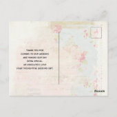 ヴィンテージピックアップトラック素朴の水の色ありがとう ポストカード (裏面)