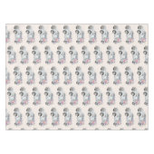 ヴィンテージピックアップトラック素朴の水の色パターン テーブルクロス (正面(横))