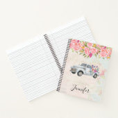 ヴィンテージピックアップトラック素朴の水色 ノートブック (内部)