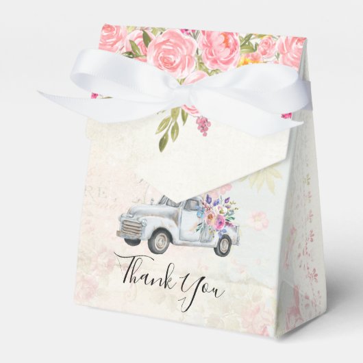 ヴィンテージピックアップトラック素朴の水色 フェイバーボックス (正面サイド)