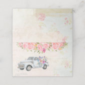 ヴィンテージピックアップトラック素朴の水色 プレイスカード (外部開封)