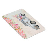 ヴィンテージピックアップトラック素朴の水色 マグネット (右側)