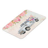 ヴィンテージピックアップトラック素朴の水色 マグネット (左側)