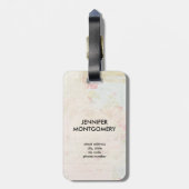 ヴィンテージピックアップトラック素朴の水色 ラゲッジタグ (裏面縦)