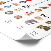 ヴィンテージピックアップトラック絵文字ベビーシャワーゲーム ポスター (角)