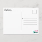 ヴィンテージピックアップトラック&ツリーズファームハウスクリスマス ポストカード (裏面)