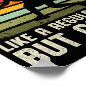 ヴィンテージピックボール母ライフピックボール女性用 ポスター (角)