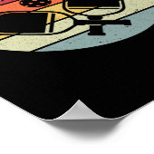 ヴィンテージピックボール選手そのレトロを打った ポスター (角)