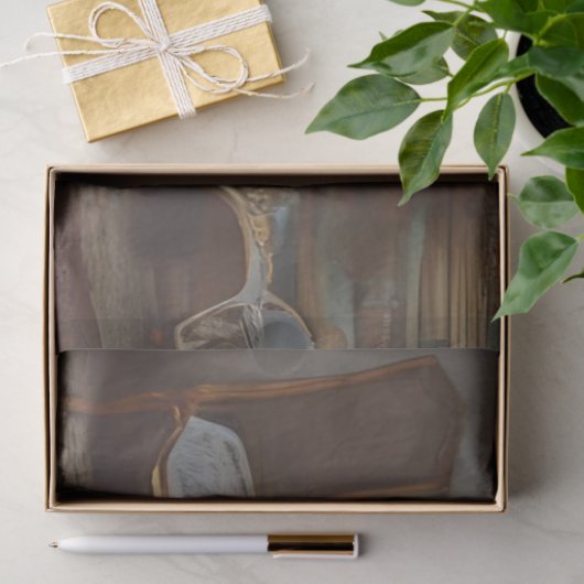 ヴィンテージピッグ踊りウォッチングウィスカーズデコップページ 薄葉紙 (ギフト)