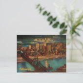 ヴィンテージピッツバーグバイムーンライトハガキ ポストカード (スタンド正面)