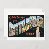 ヴィンテージピッツバーグ葉書 ポストカード (正面/裏面)