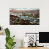 ヴィンテージピッツバーグ1800sポスター ポスター (ホームオフィス)