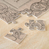 ヴィンテージピッツバーグPAの地図(1855年) ジグソーパズル (側面)