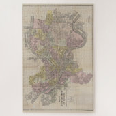 ヴィンテージピッツバーグPAの地図(1919) ジグソーパズル (縦)