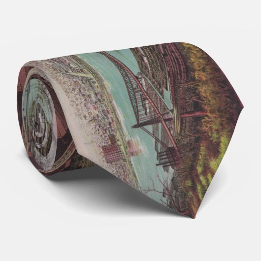 ヴィンテージピッツバーグPAの絵図(1904年) ネクタイ (ロール)