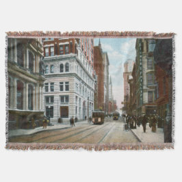 ヴィンテージピッツバーグPAブランケット スローブランケット