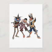 ヴィンテージピノキオイラストレーション ポストカード (正面)