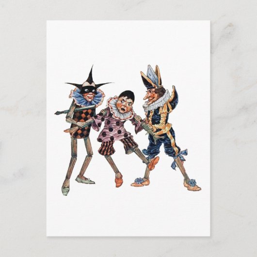 ヴィンテージピノキオイラストレーション ポストカード (正面)