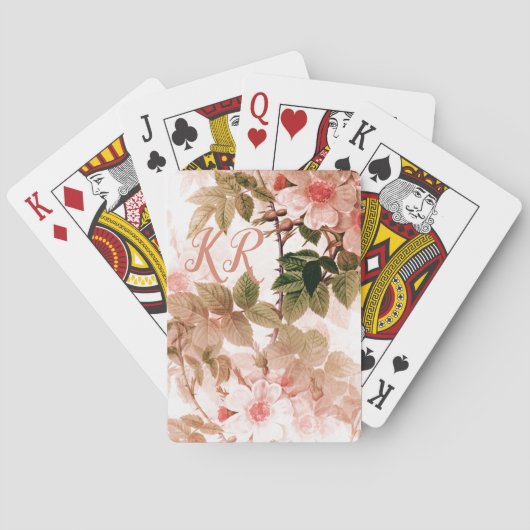 ヴィンテージピビクトリアンンクフローラシックモノグラム トランプ (裏面)